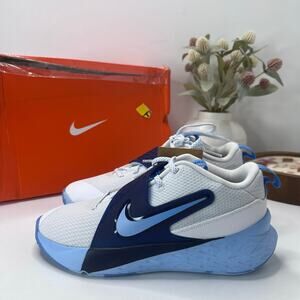 Nike Team Hustle D 12 (GS) White/University Blue HF6279 100 Boys 5Y Tried On